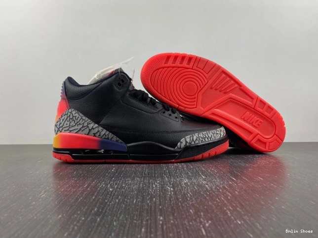 Bmlin Shoes Rio Balvin J 3 FN0344-001 x Jordan Air 0807